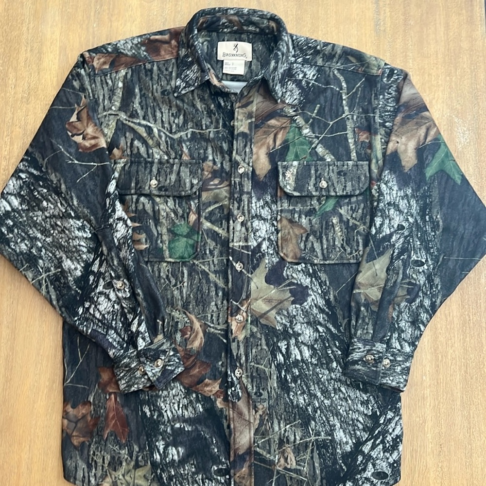Browning Mossy Oak Fleece Shirt Jacket Men’s Large